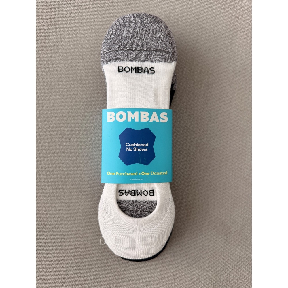Bombas No Show Socks Men XL Neutral Color NWT Cushioned Cotton 4-Pack Essentials